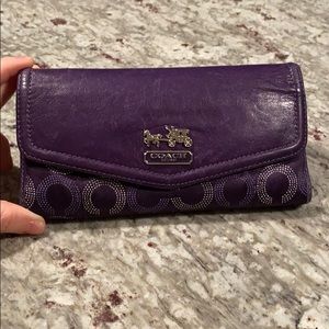 Large coach wallet